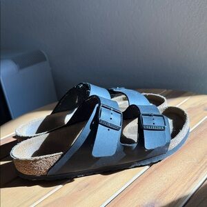 Birkenstock Black Leather Sandals